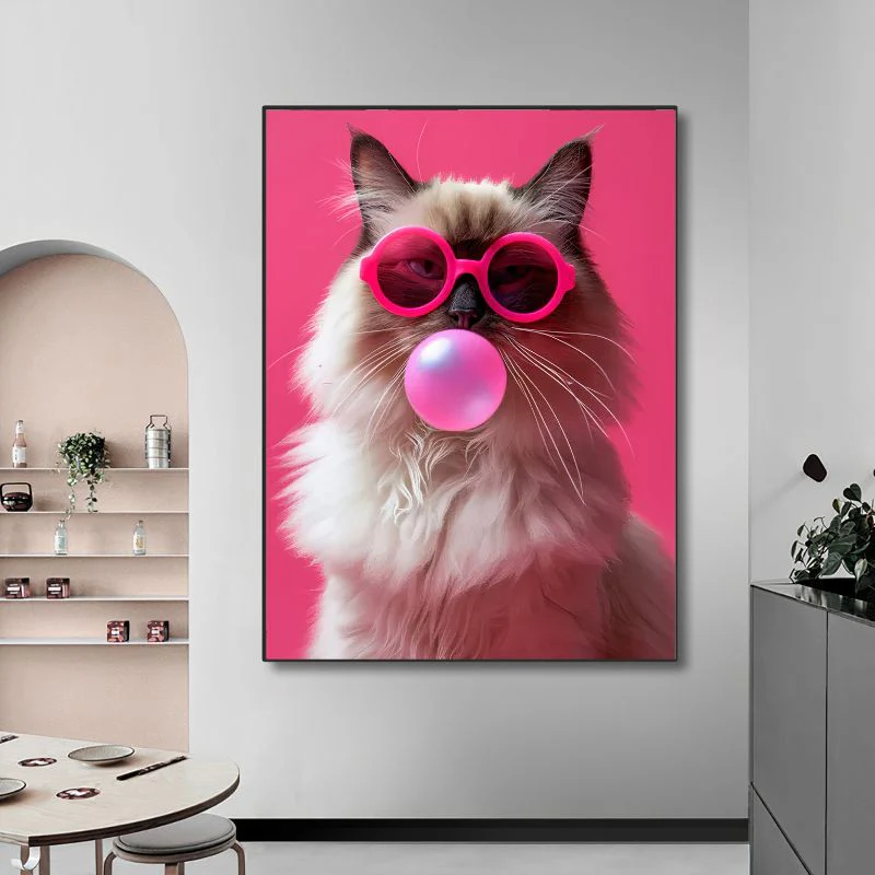 Tableau Chat Pop Art Décalé – Image 4