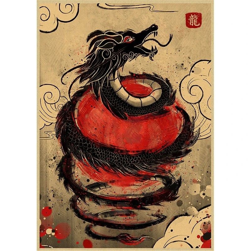 Tableau Dragon Japonais – Image 4