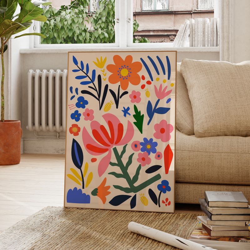 Tableau Fleurs Pop Art – Image 4