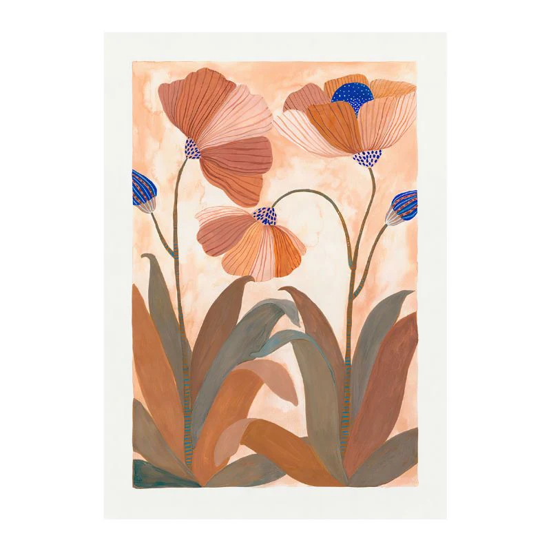 Tableau Fleurs Terracotta – Image 5