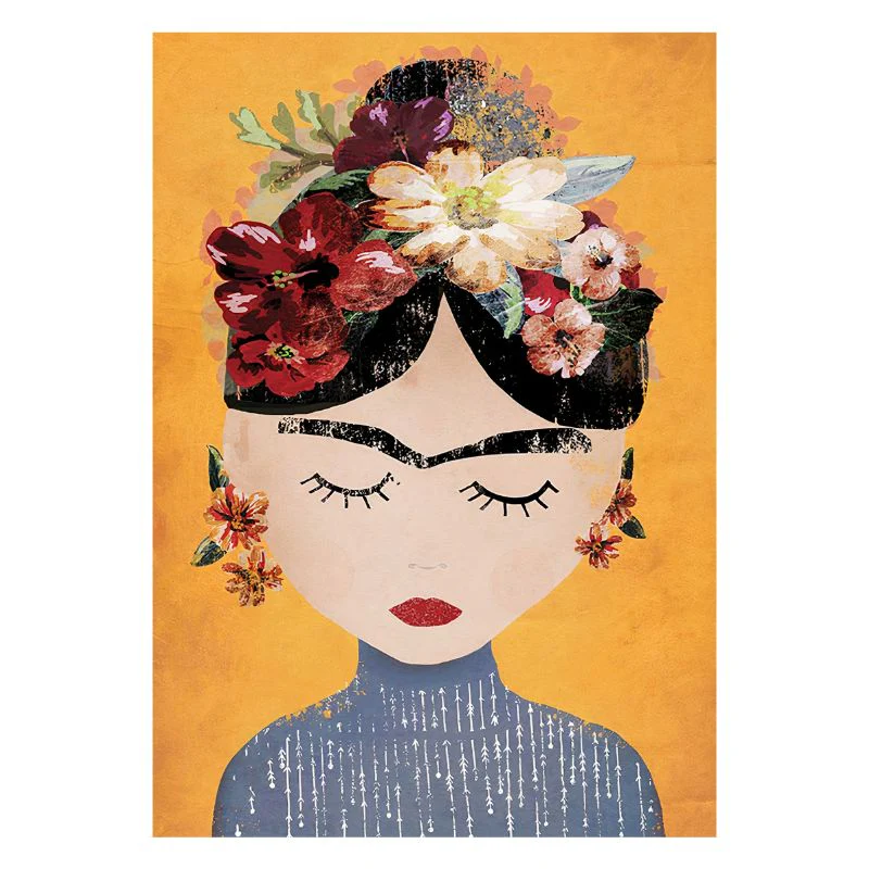 Tableau Frida Kahlo Art Naïf – Image 4
