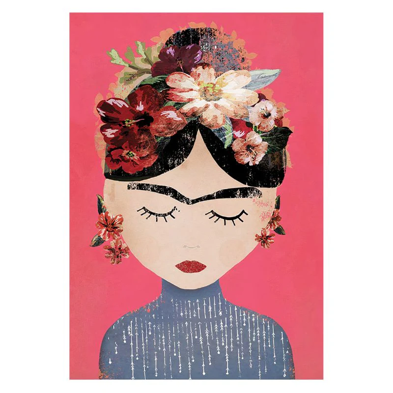 Tableau Frida Kahlo Art Naïf – Image 5