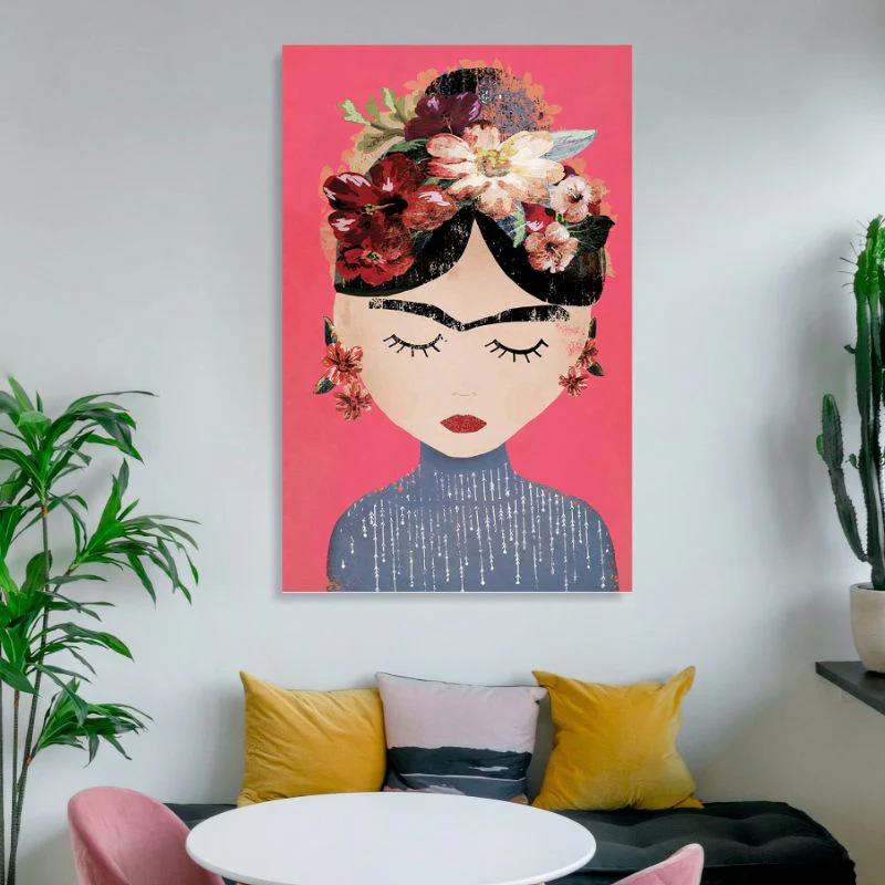 Tableau Frida Kahlo Art Naïf