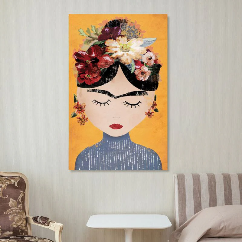 Tableau Frida Kahlo Art Naïf – Image 3