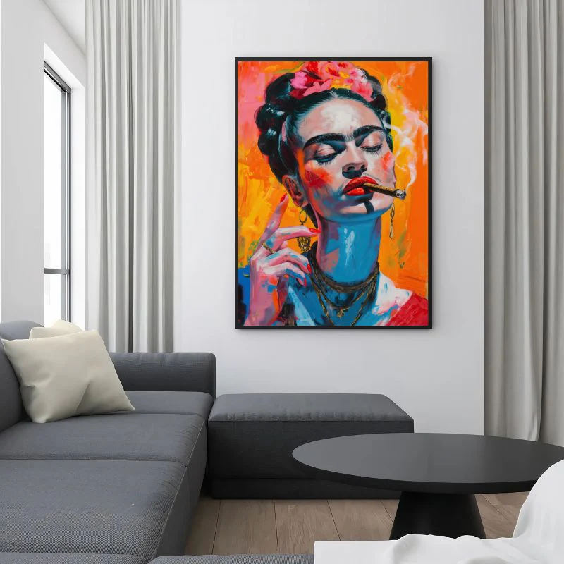 Tableau Frida Kahlo Cigarillo – Image 2