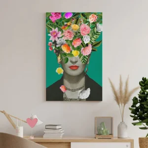 Tableau Frida Kahlo en Fleurs
