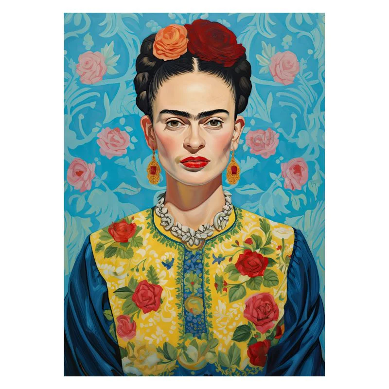Tableau Frida Kahlo en Tenue Traditionnelle – Image 4