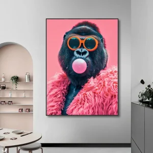 Tableau Gorille Pop Art Décalé