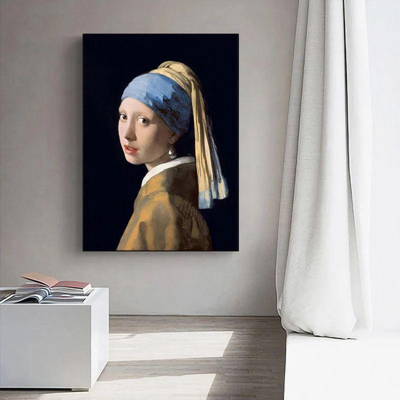 Tableau La Jeune Fille à la perle – Johannes Vermeer