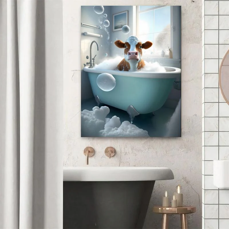 Tableau La Vache Prend Son Bain – Image 2