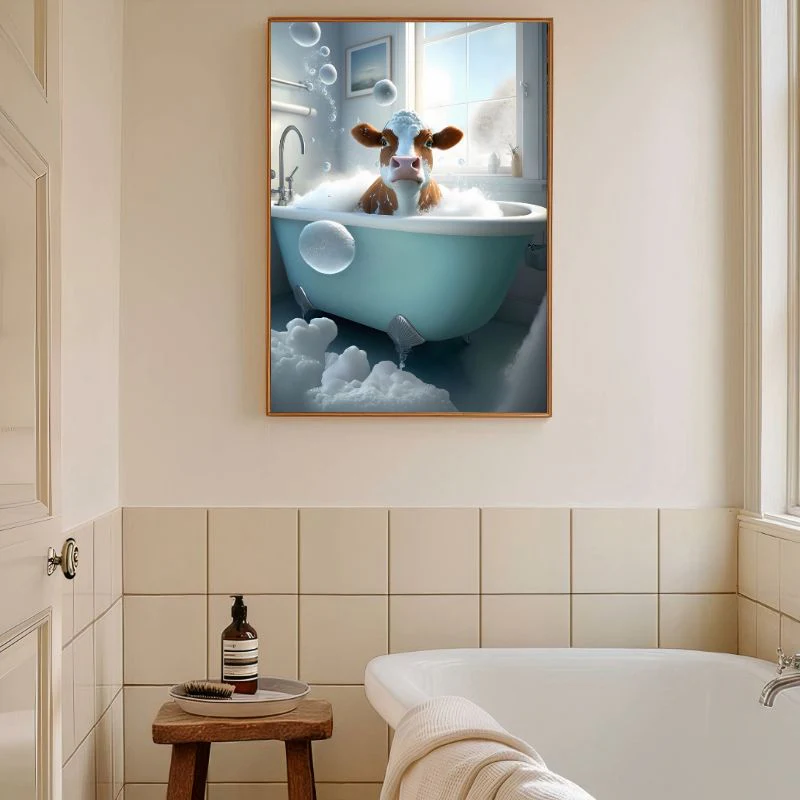 Tableau La Vache Prend Son Bain – Image 3