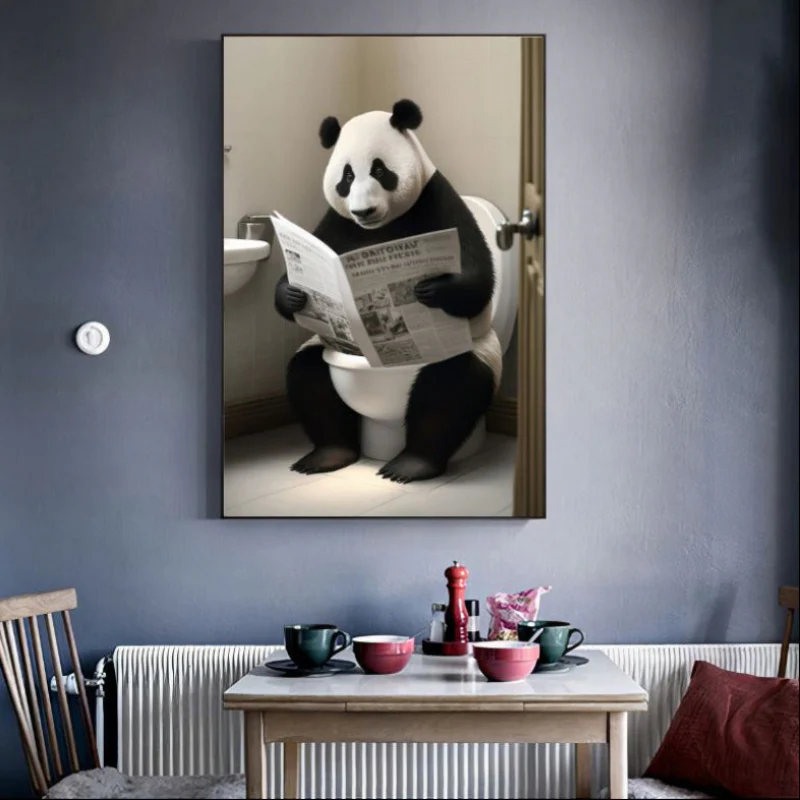 Tableau Panda aux Toilettes – Image 3