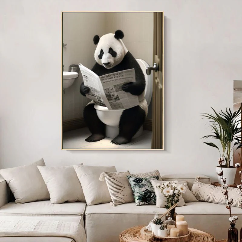 Tableau Panda aux Toilettes – Image 4