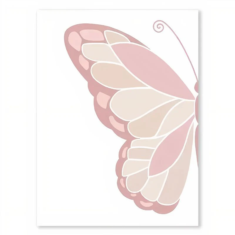 Tableau Papillon Rose – Image 5