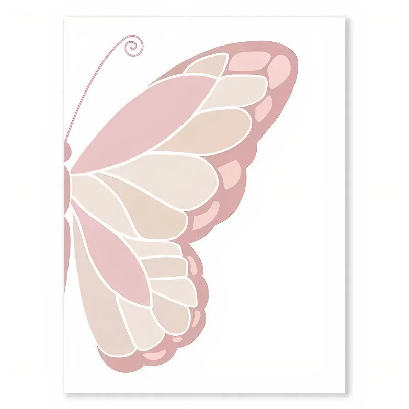 Tableau Papillon Rose – Image 4