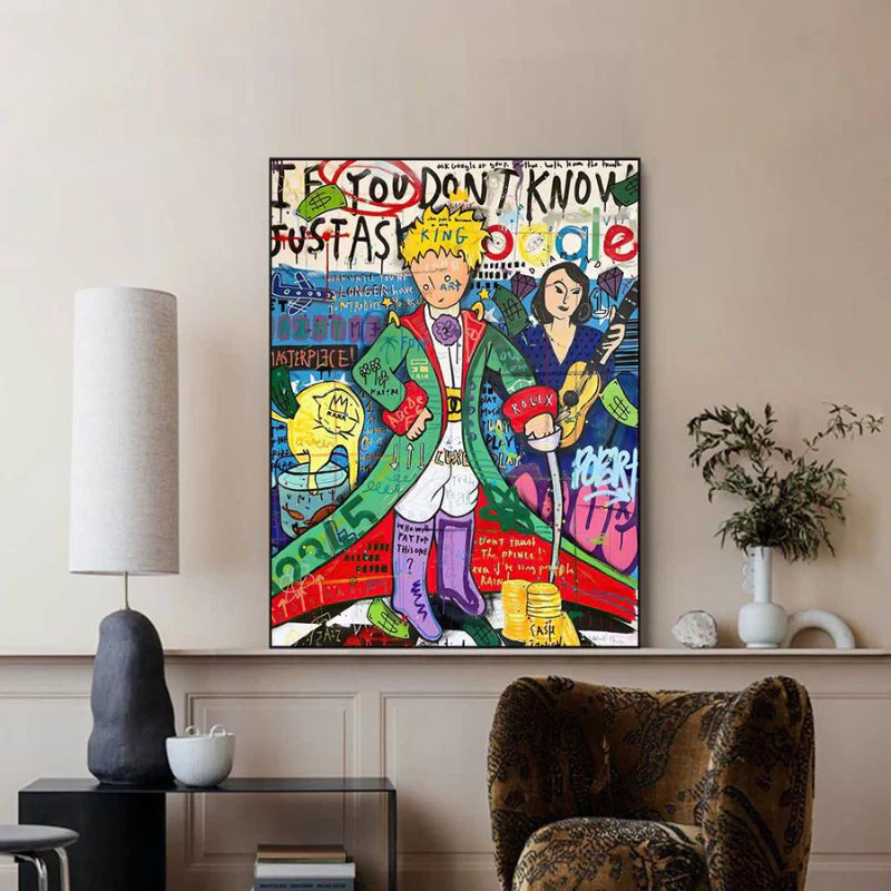 Tableau Petit Prince Street Art