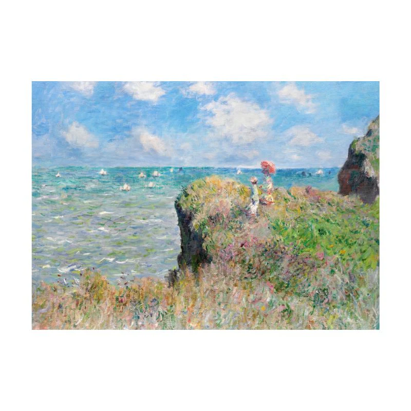 Tableau Promenade sur la Falaise, Pourville - Claude Monet – Image 4