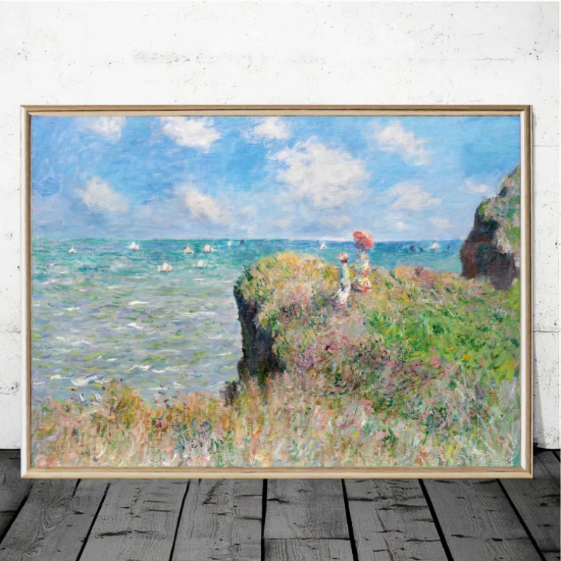 Tableau Promenade sur la Falaise, Pourville - Claude Monet – Image 3