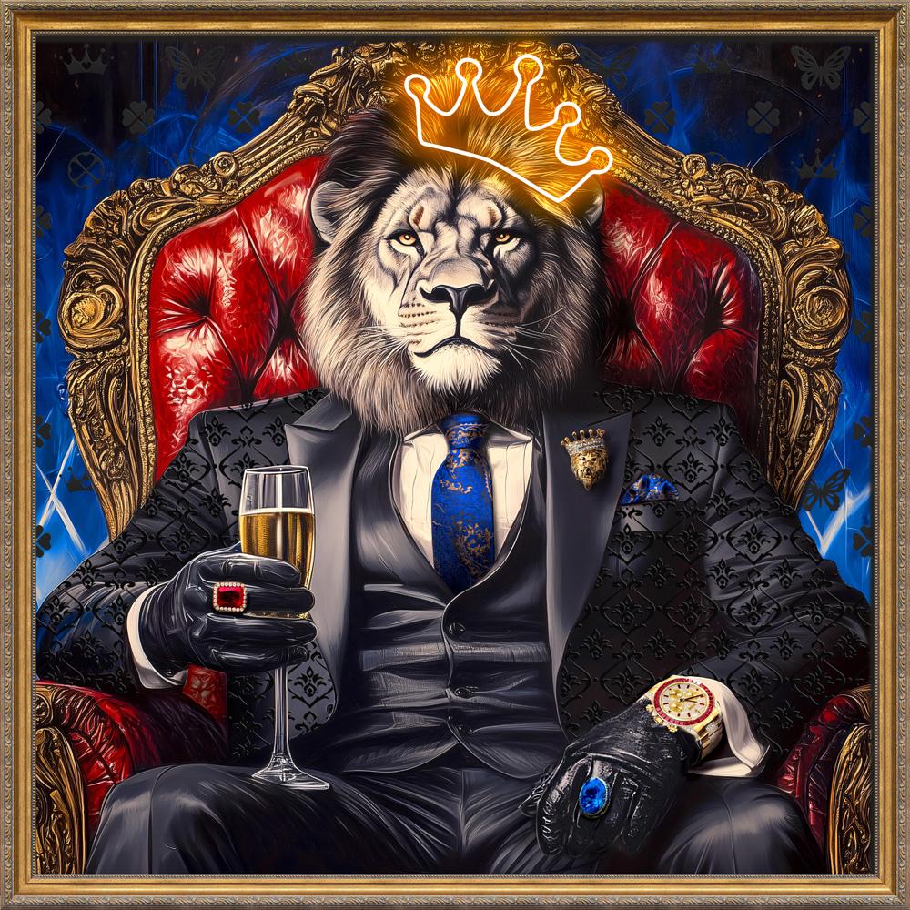 Tableau Le Roi Lion - Art Mural LED - Décoration Moderne – Image 4