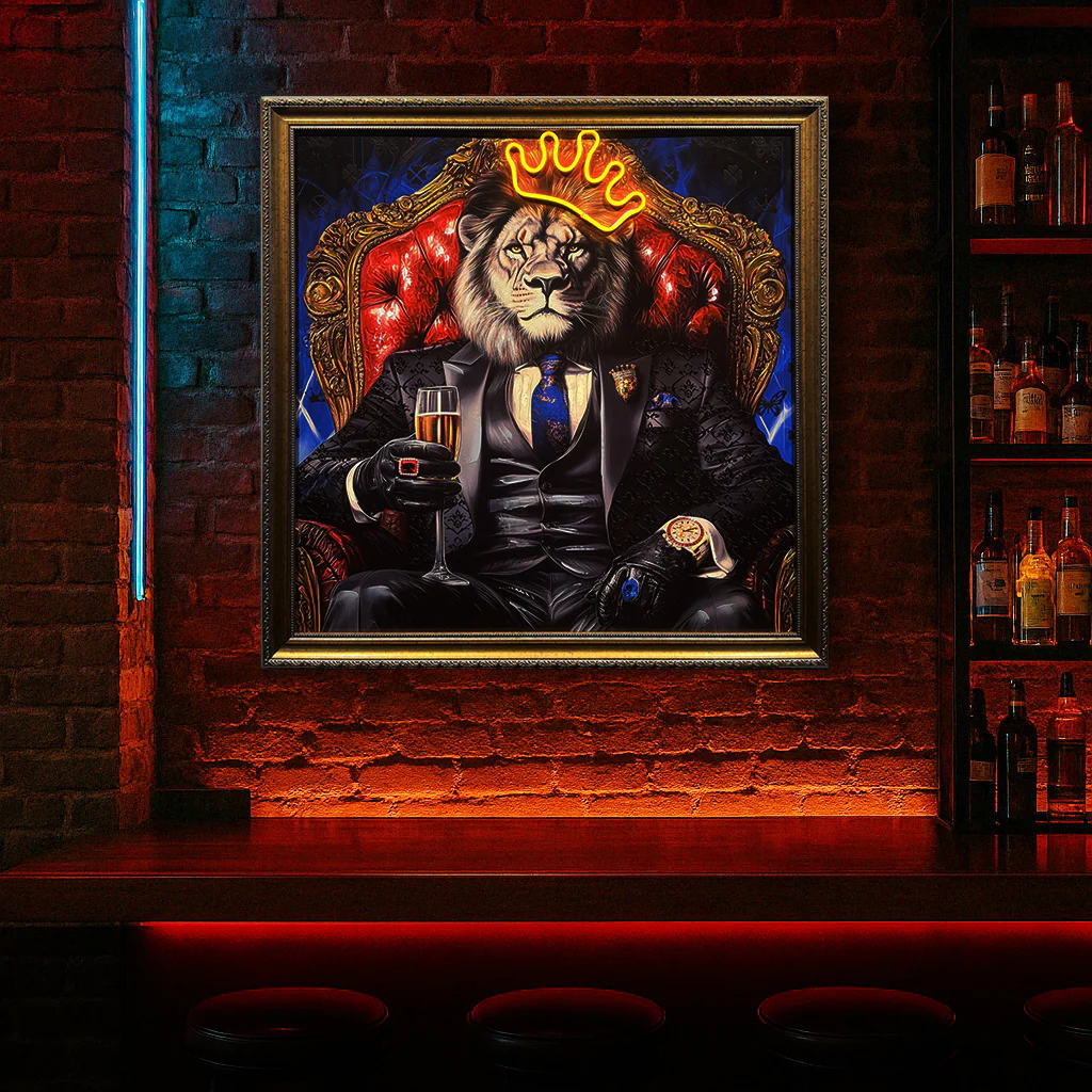 Tableau Le Roi Lion - Art Mural LED - Décoration Moderne – Image 3