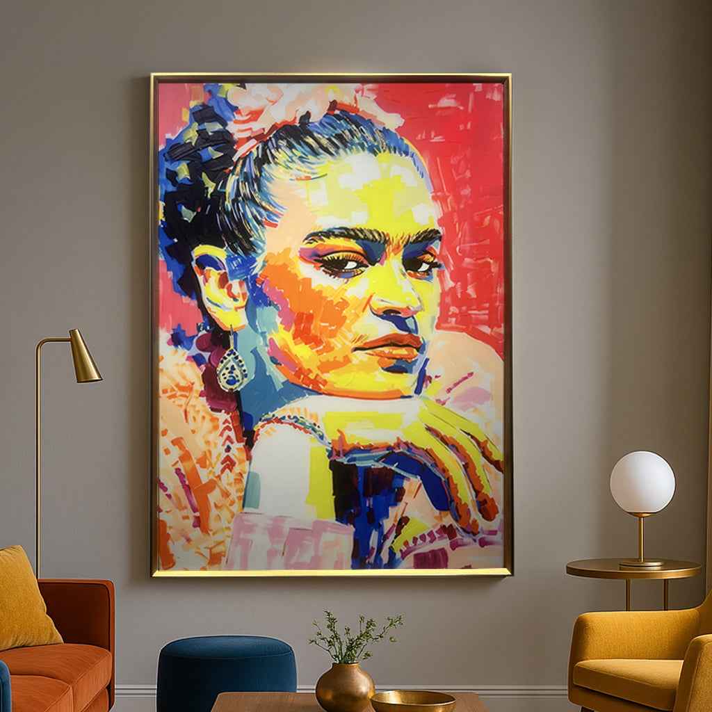 Tableau Décoratif - Hommage à Frida Kahlo - Décoration Murale Tendance