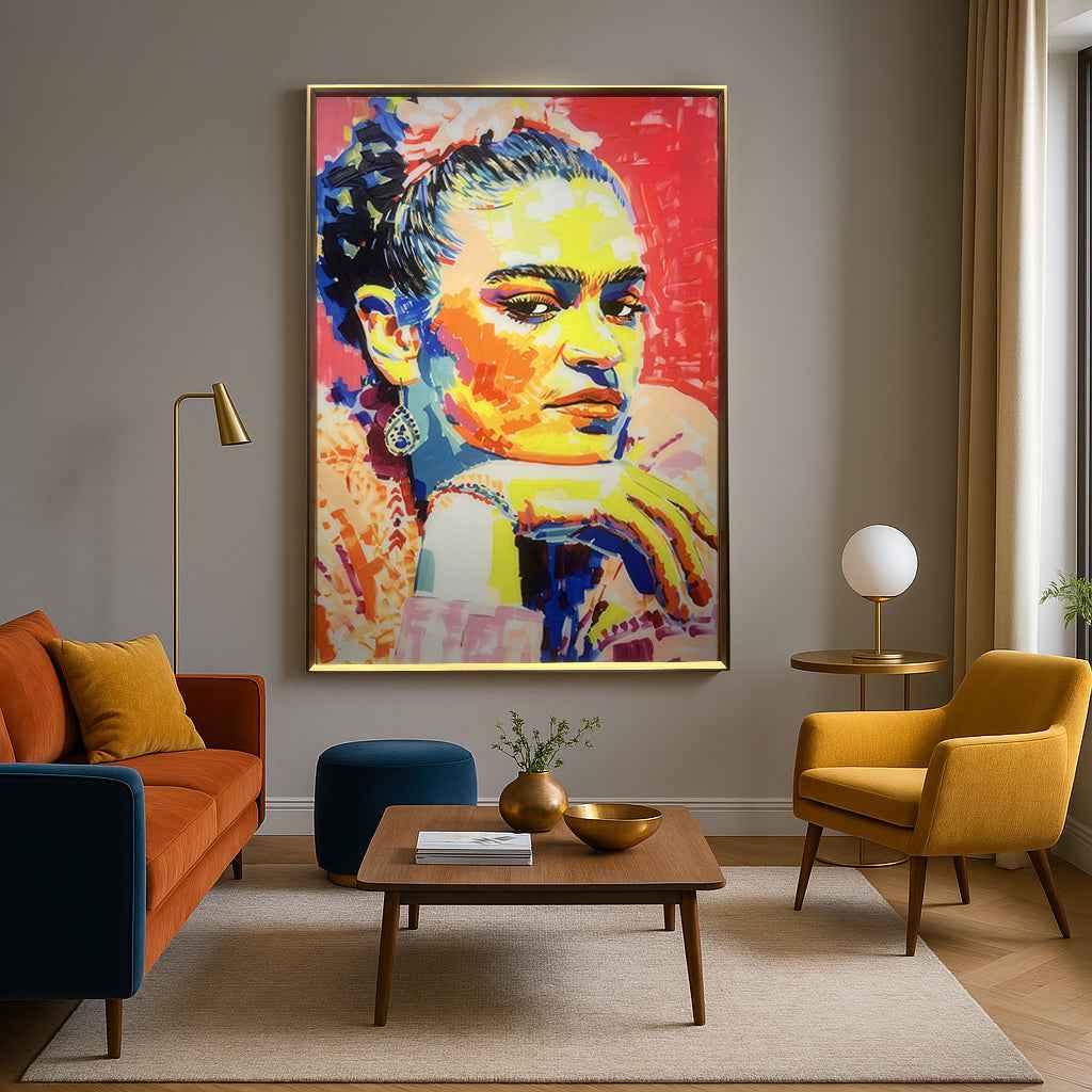 Tableau Décoratif - Hommage à Frida Kahlo - Décoration Murale Tendance – Image 3