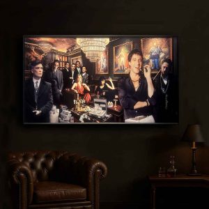 Tableau Gangster Lounge - Art Décoratif Cinématographique Luxe