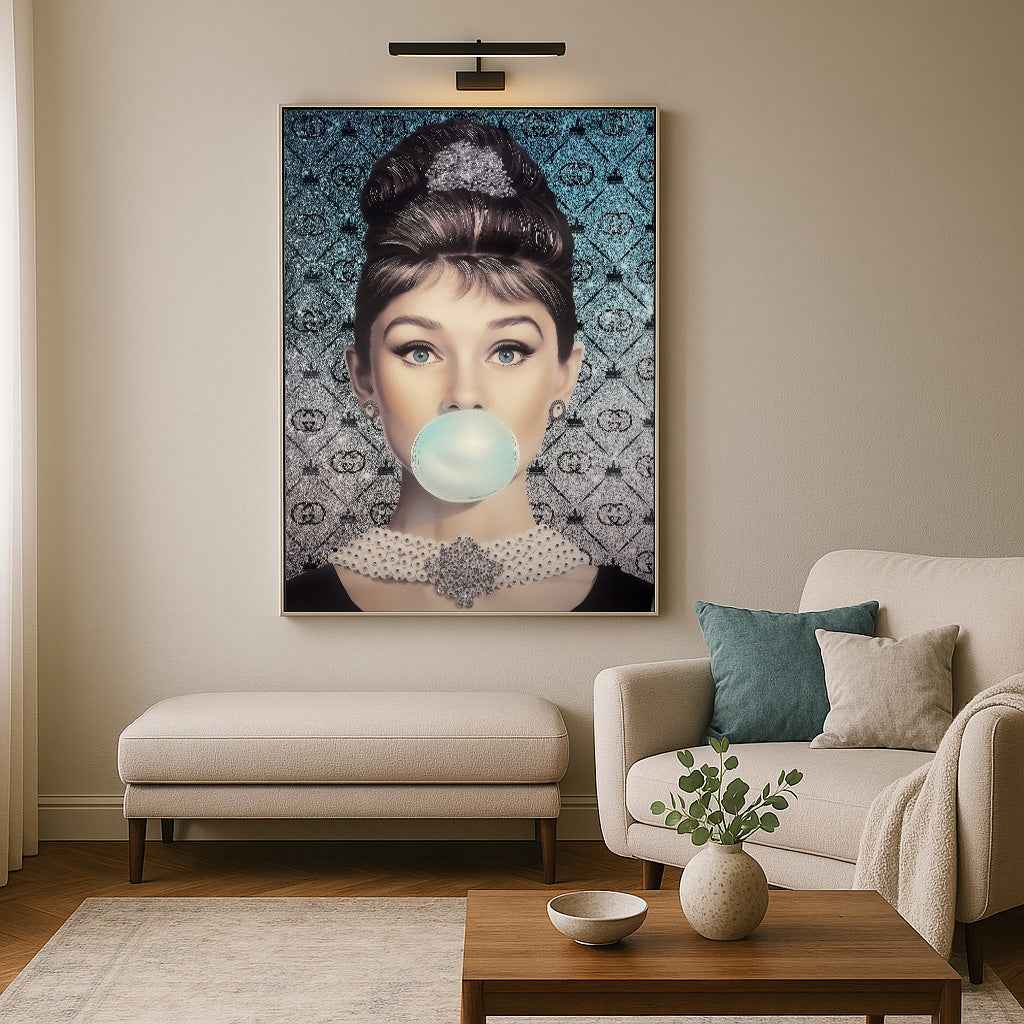 Tableau Le Souffle Turquoise - Décoration Tendance - Art Luxueux – Image 3