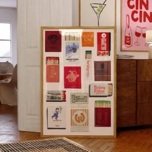 Tableau paquets d'allumette