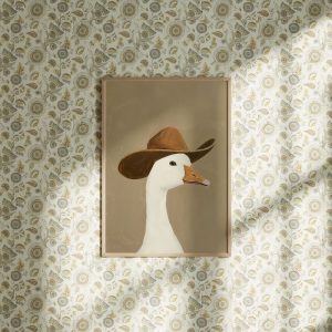 Tableau l'Oie au Chapeau de Cowboy
