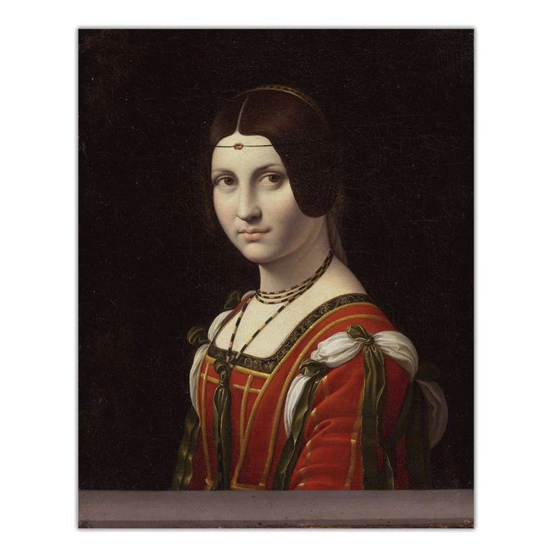 Tableau la Belle Férronnière - Léonard de Vinci – Image 5