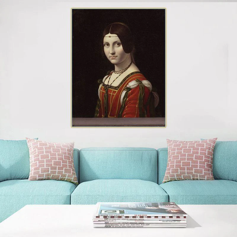 Tableau la Belle Férronnière - Léonard de Vinci – Image 4