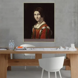 Tableau la Belle Férronnière - Léonard de Vinci