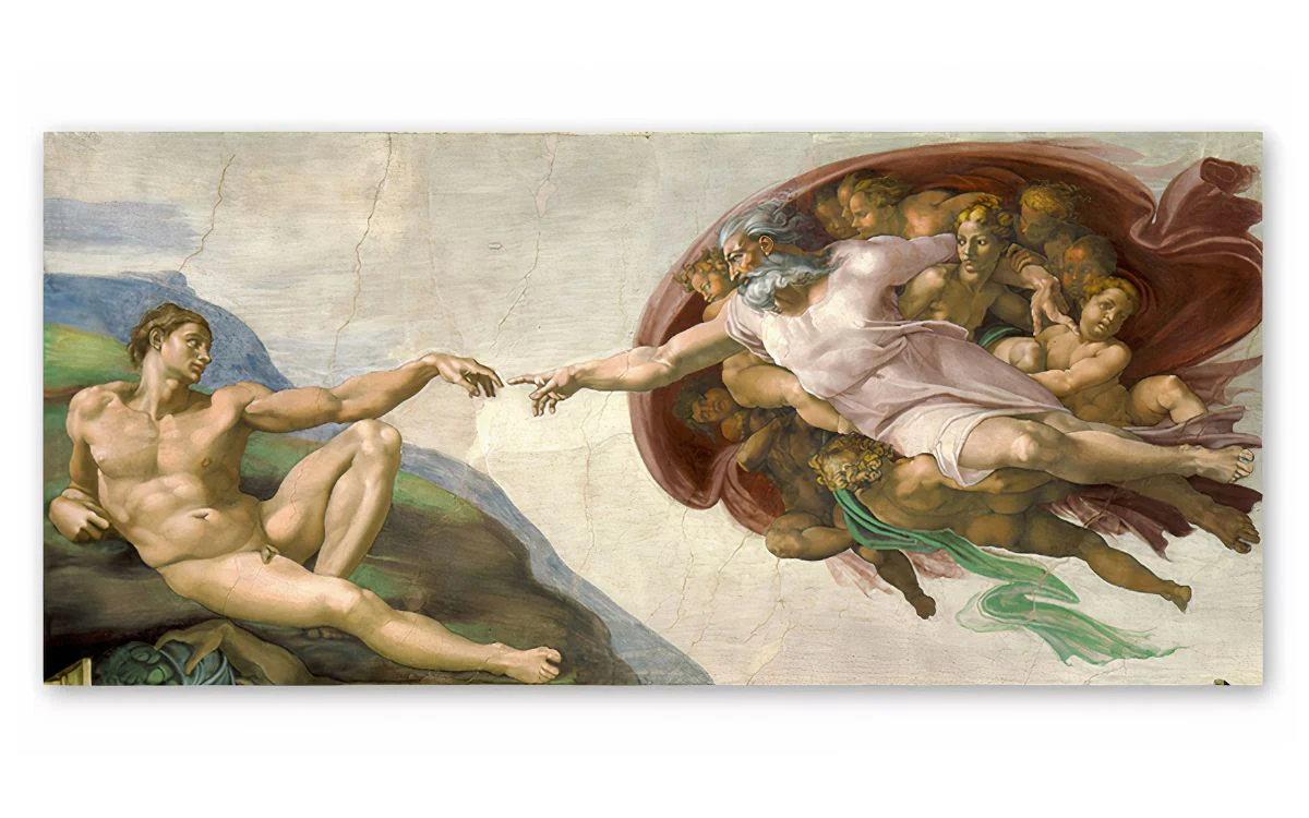 Tableau la Création d'Adam de Michel Ange – Image 4