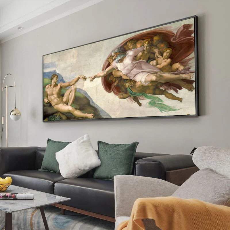 Tableau la Création d'Adam de Michel Ange – Image 3