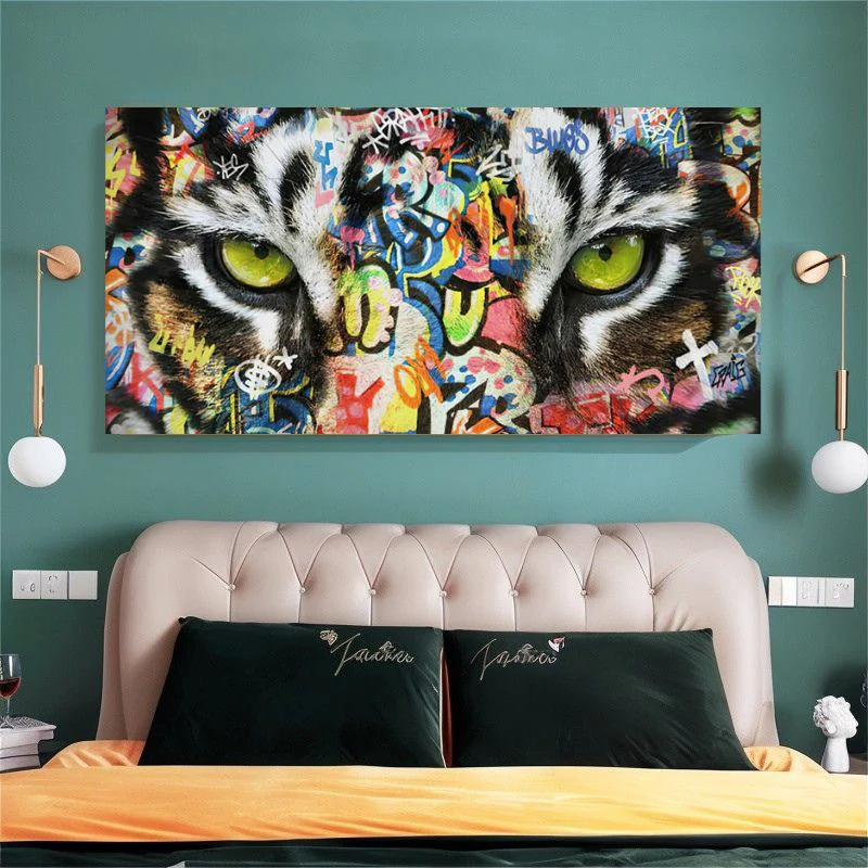 Tableau les Yeux du Tigre Graffiti – Image 4