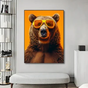 Tableau Ours Pop Art Décalé