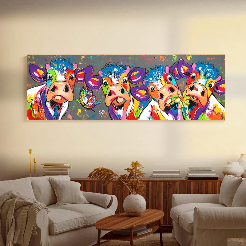 Tableau vache colorée – Image 3