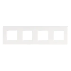 Quadruple plaque de recouvrement de 71 mm d'entraxe horizontale Niko (100-76400)