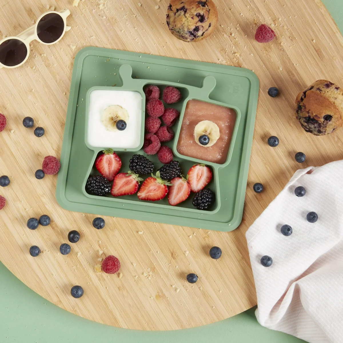 Assiette compartimentée anti-dérapante – Image 5