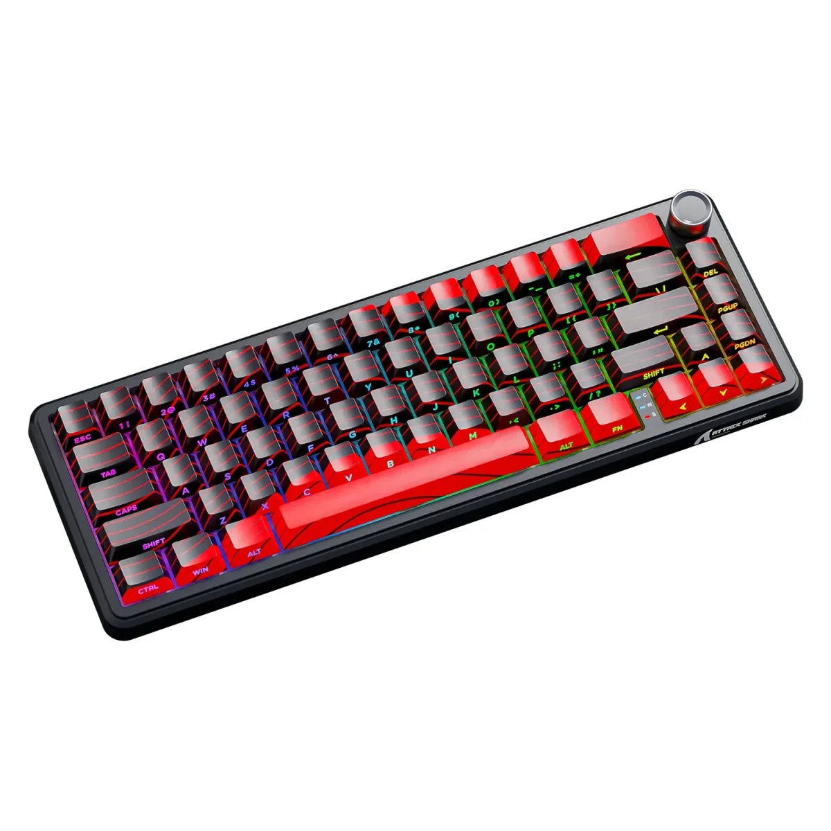 Attack Shark X65 PRO HE Tri-mode Noir/Rouge – Image 4