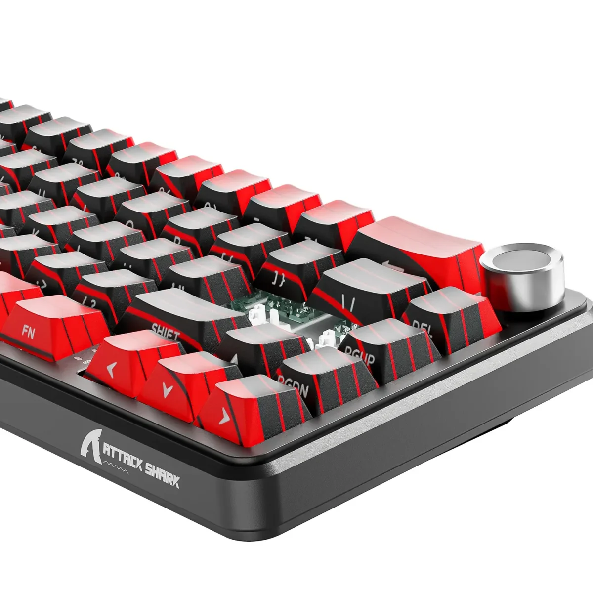 Attack Shark X65 PRO HE Tri-mode Noir/Rouge – Image 5