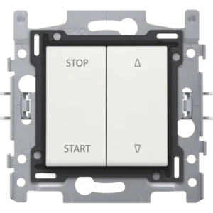 Interrupteur pour volets à verrouillage électrique, socle, bornes à vis et set de finition Niko (101-65900)