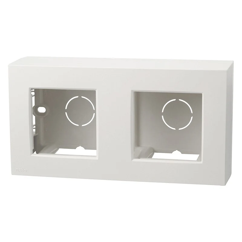 Kit en saillie double pour montage en saillie de 2 appareils apparent Niko (100-80200)