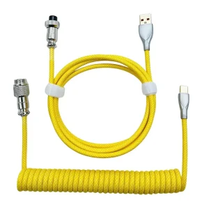 Câble de clavier custom simple USB Type-C Jaune