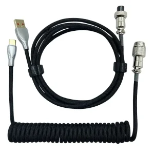 Câble de clavier custom simple USB Type-C Noir