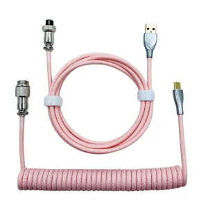 Câble de clavier custom simple USB Type-C Rose