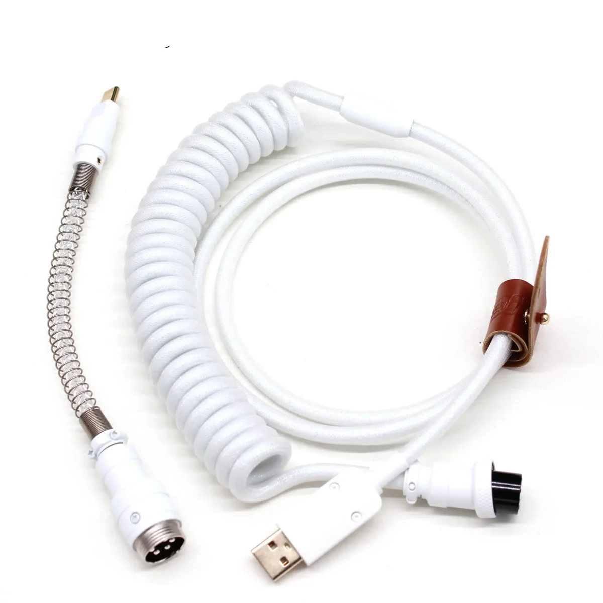 Câble de clavier custom électroluminescent Type-C Blanc – Image 2