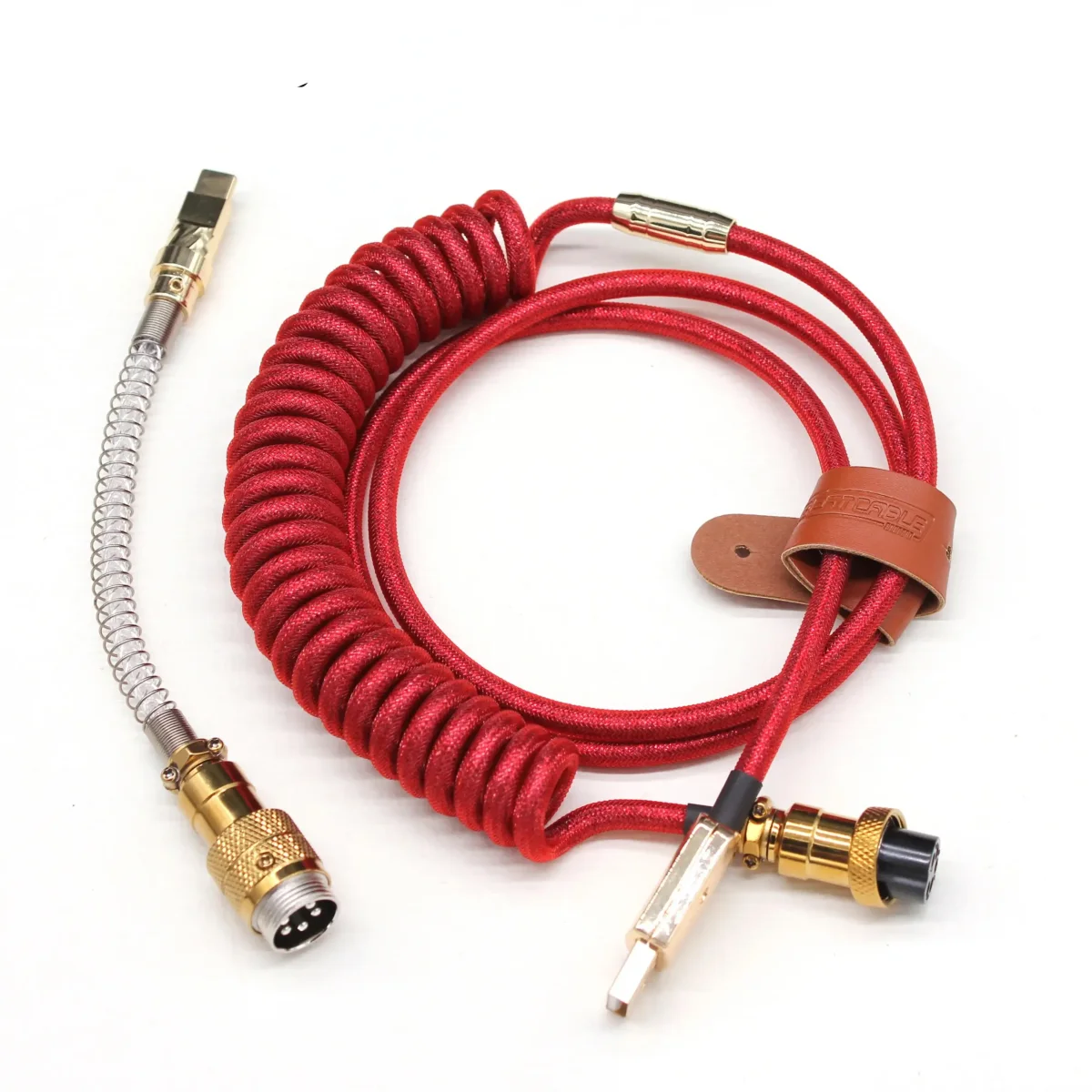 Câble de clavier custom électroluminescent Type-C Rouge – Image 2