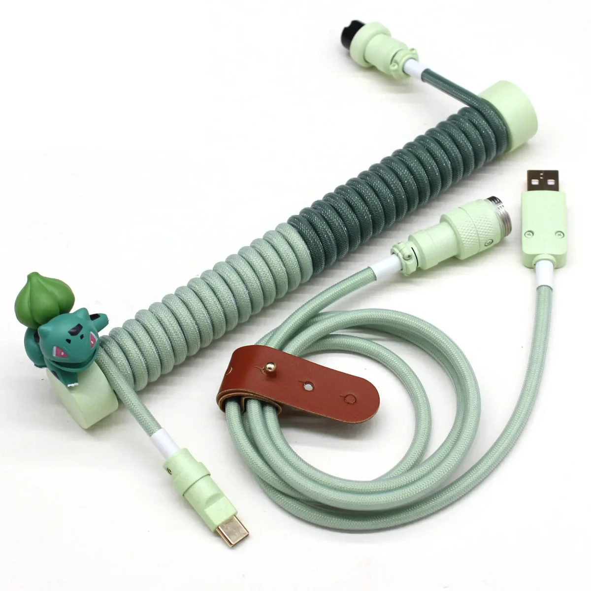 Câble de clavier custom Personnage USB Type-C Bulbizarre – Image 2